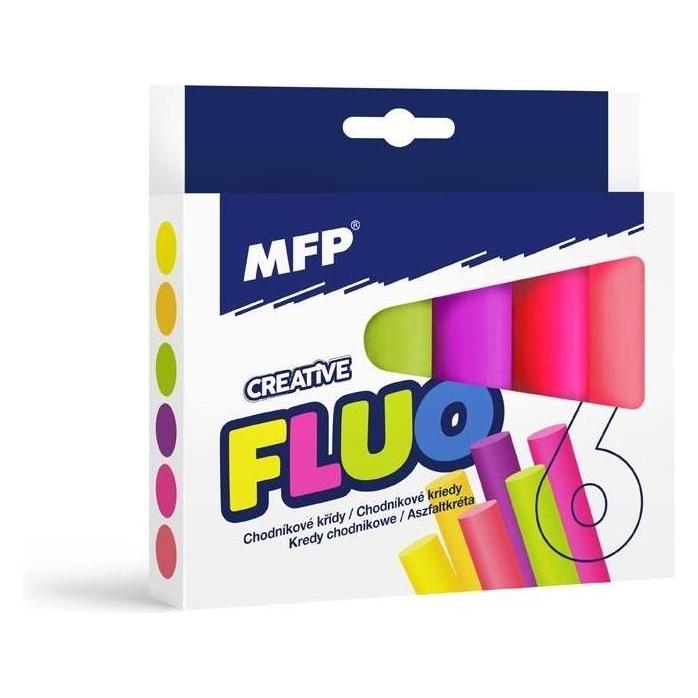 MFP Paper Fluo ovale Gehwegkreide, 6 Farben (6x) (552788)