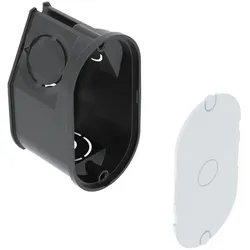 OBO 2003732 UP Wandauslassdose mit Deckel Ø2x35mm, H35 Polypropylen tiefschwarz UG 30-WA-D  - 25 Stück