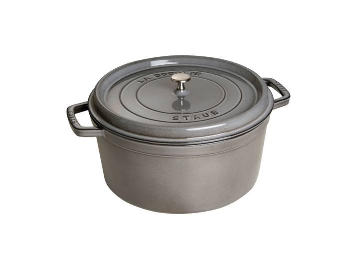 STAUB Staub La Cocotte runder Topf Gusseisen 8,4 L Grafitgrau