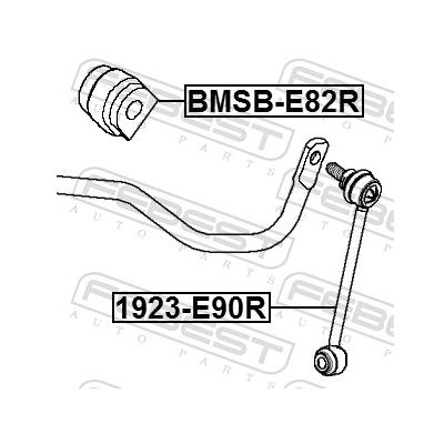 FEBEST Stange/Strebe, Stabilisator 1923-E90R Hinterachse für BMW