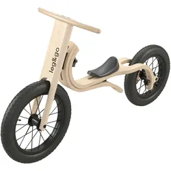 leg&go Laufrad Balance Bike 3in1, natur