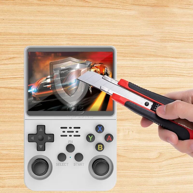 INF Displayschutz aus gehärtetem Glas für die R36S-Spielekonsole
