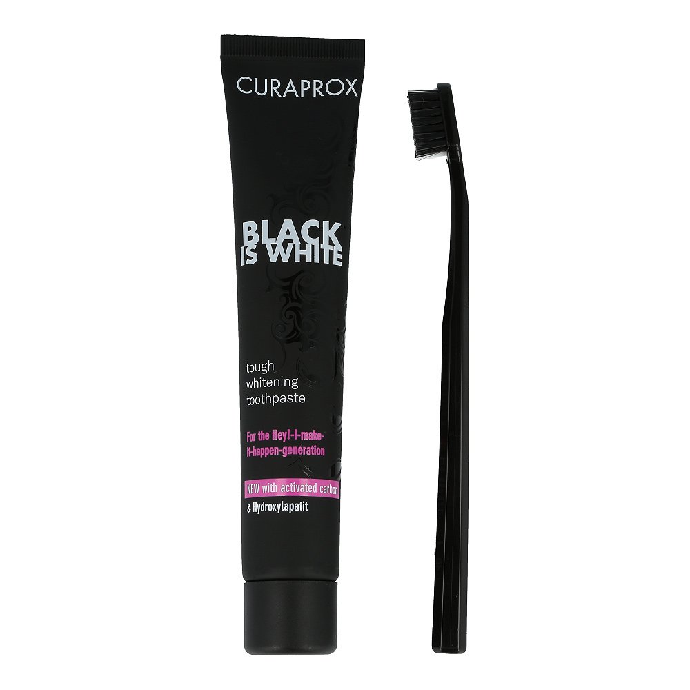 Curaden Germany GmbH Curaprox Black is White Kohlezahnpasta und Bürste 11165833