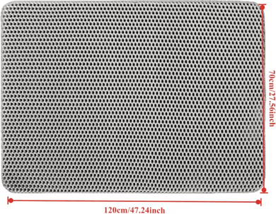 Inspire Curations Waterproof Double Layer Cat Litter Trap Mat grey 70x120cm