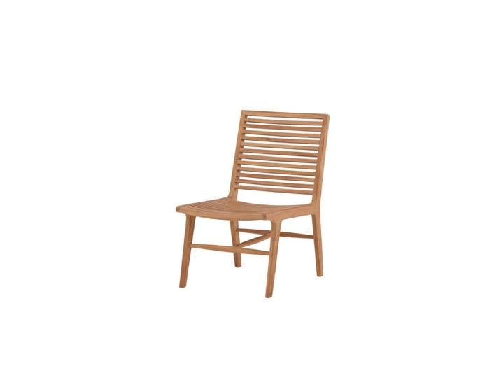 Gardenson Loungesessel, Natur, Holz, Teakholz, zylindrisch, 55x88x73 cm, Loungemöbel, Loungesessel