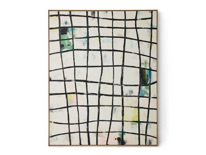 HKLIVING schilderij zwart (131x5x163 cm)