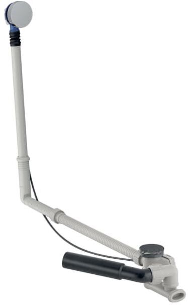 Geberit d52 Badewannenablauf 150525216 mit Drehbetätigung, mit Fertigbauset, Länge 73cm, hochglanz-verchromt