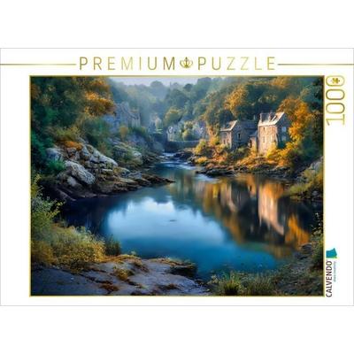 CALVENDO Puzzle Ein Morgen wie vor hundert Jahren | 1000 Teile Lege-Größe 64x48cm Foto-Puzzle für glückliche Stunden