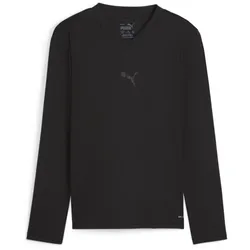 PUMA teamGOAL Baselayer Langarmshirt Kinder 03 - PUMA black/flat dark gray 164