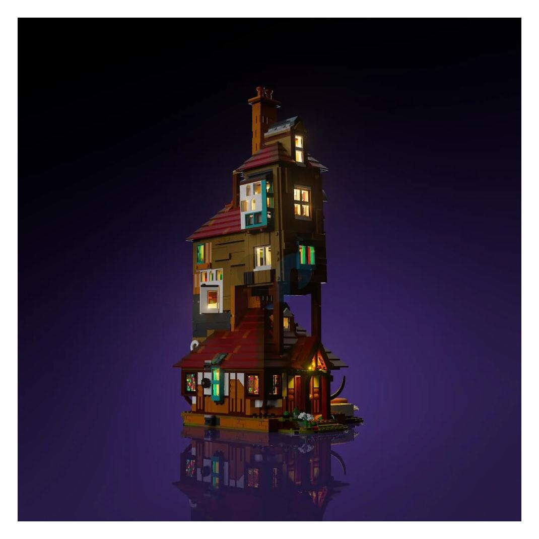 Light my bricks LMB 2.0 LED Licht Set für LEGO 76437 Harry Potter - Der Fuchsbau - Sammleredition (76437)