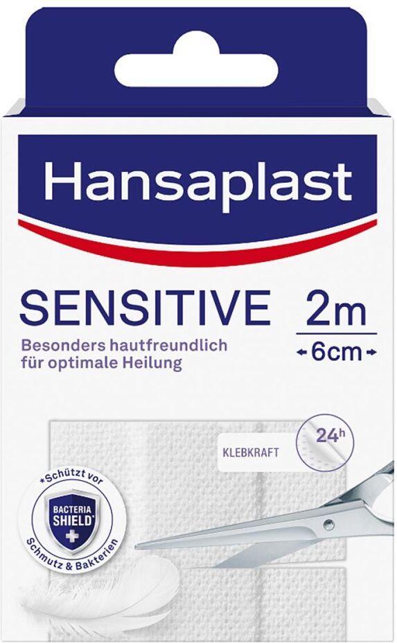 Hansaplast Sensitive Pflaster 2x6 1stk