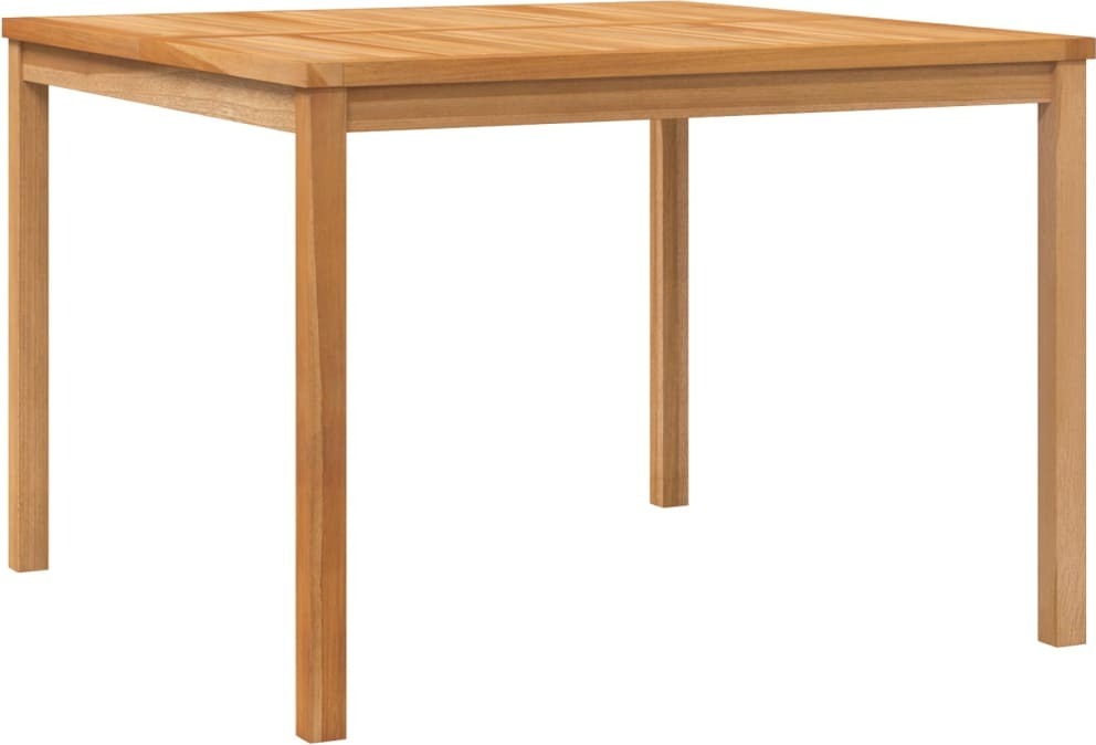 Garten-Esstisch 110x110x77 cm Massivholz Teak