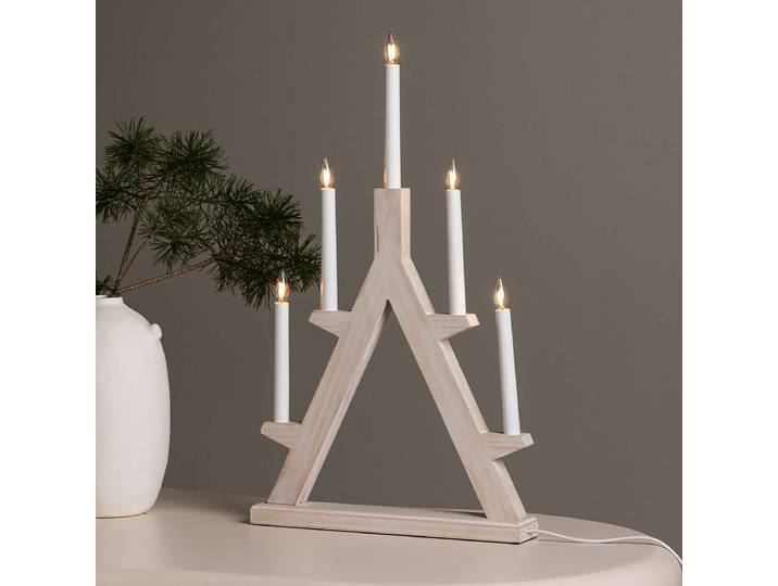 Lichterbogen Val Thorens 60 x 36 x 6cm Weiß