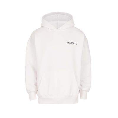 Kapuzenpullover DROPSIZE "Dropsize HEAVY OVERSIZE LUXURY HOODIE", Herren, Gr. XS, weiß (cream weiß), 70% Baumwolle, 30% Polyester, mehrfarbig, oversize, ohne Ausschnitt, Pullover Kapuzenpullover
