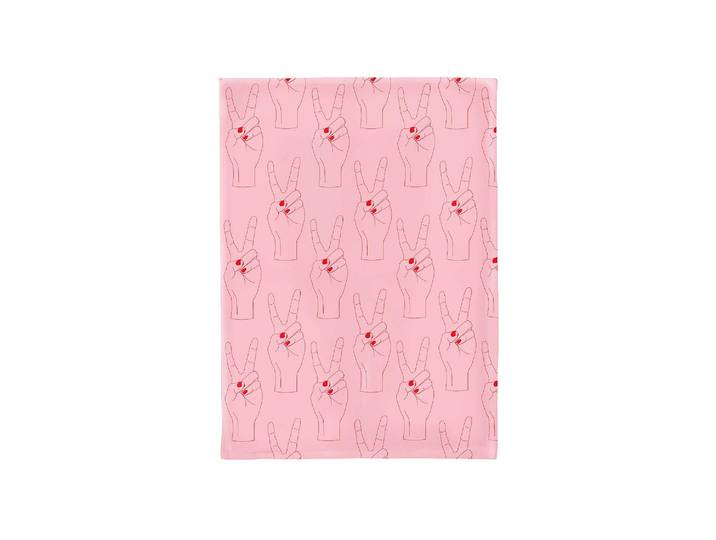 Geschirrtuch Chic Mic Peace 50 x 70 cm , rosa (bunt), B:50cm L:70cm, 100% Baumwolle, Geschirrtücher, Geschirrtuch