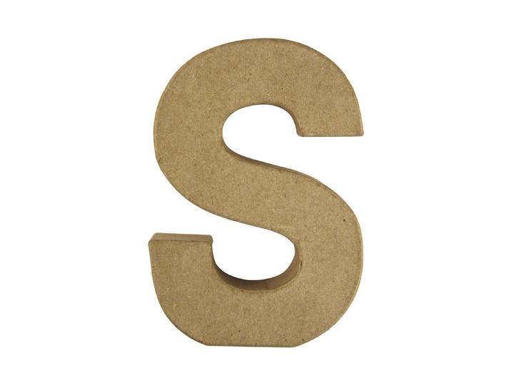 Rayher Pappmaché-Buchstabe S 15 × 10.5 × 3 cm
