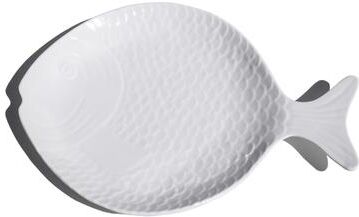 "Abode Homewares Coastal Melamine Fish Serving Platter - White - 15"" x 11.1"""