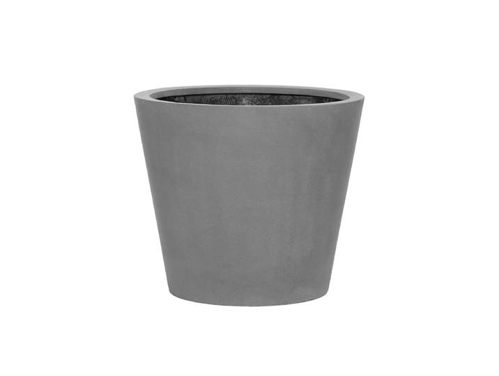 Hochwertiger In-/Outdoor Blumentopf „Natural Bucket“ Grau Ø 58 x 50 cm Pottery Pots