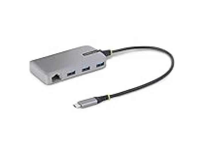 StarTech Hub USB-C 3 Ports, Gigabit Ethernet, 5Gbps, 3X USB-A, 30cm