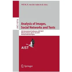 Analysis of Images, Social Networks and Texts, Fachbücher
