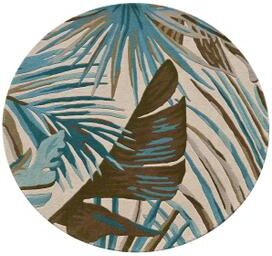 Domani Saunt Hand Tufted Wool Ocean Palms Area Rug