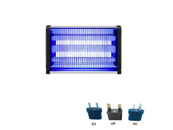 Lampe LED Anti-Moustiques, 110/220V, 20W, Répulsif UV Muet, Piège à Mouches, pour Maison et Chambre à Coucher