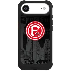 Nivocase Hülle für Apple iPhone Air Stossfeste Handyhülle NIVOmax Case Schwarz Fortuna Düsseldorf Logo (Apple iPhone Air), Smartphone Hülle, Schwarz