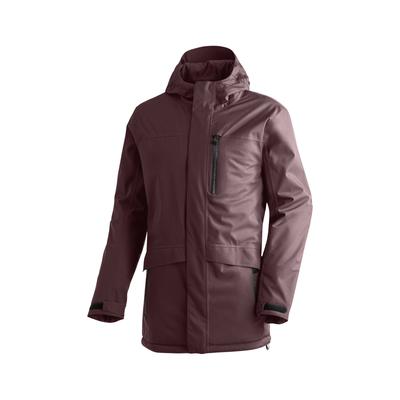 Winterjacke MAIER SPORTS "Peyor long", Herren, Gr. 56, schwarz, 100% Polyester, Jacken Winterjacke, warme Herren Regenjacke, wattierter Parka, wasserdicht + atmungsaktiv
