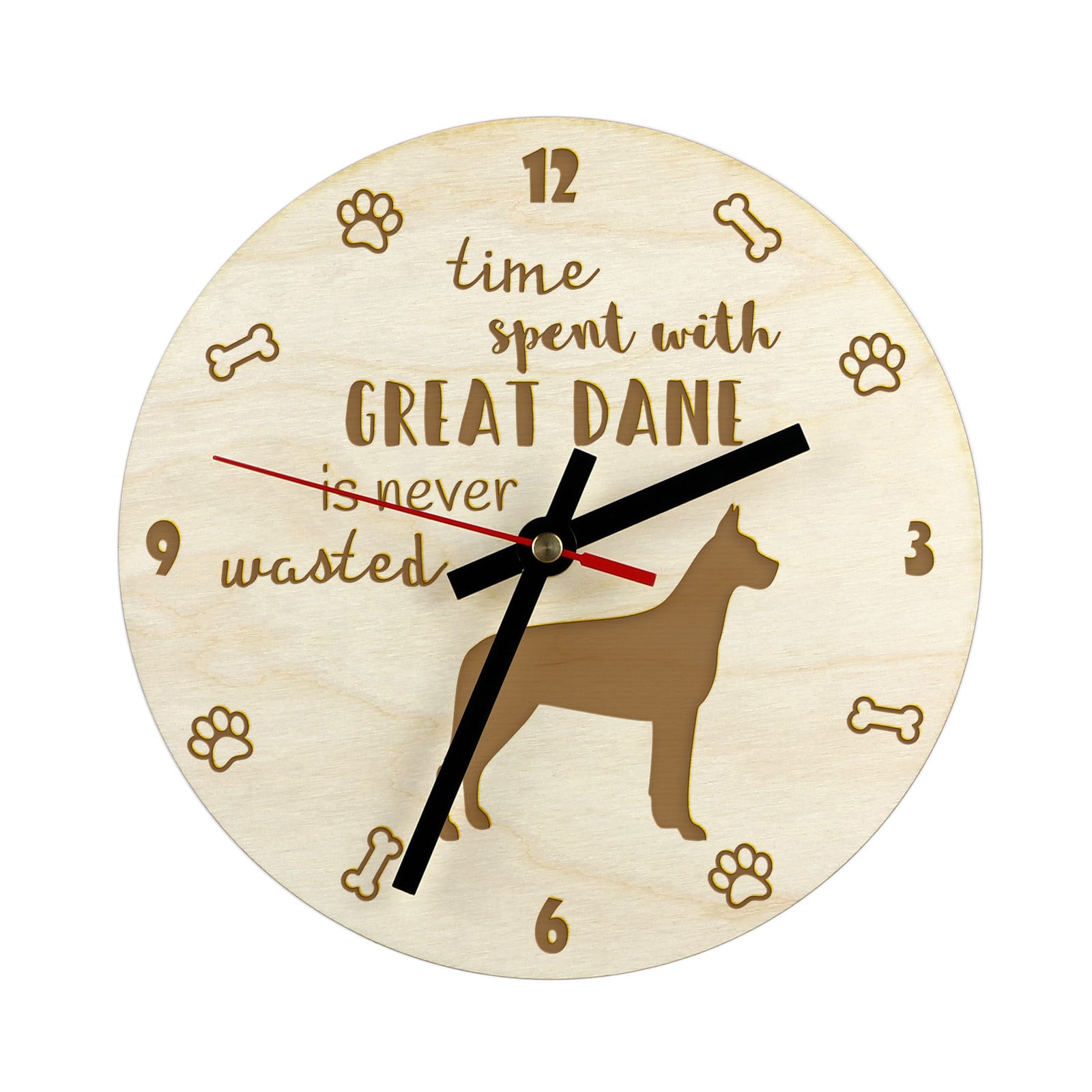 Art-Dog Wandklok Duitse Dog I