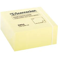 Soennecken 5804 Haftnotizwürfel 75x75mm 400Blatt gelb