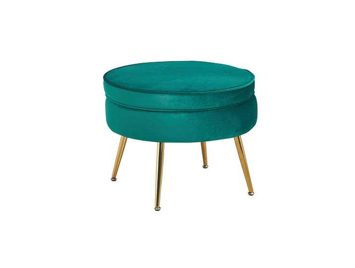 Livetastic Hocker, Grün, Metall, rund, 41 cm, Wohnzimmer, Hocker, Sitzhocker
