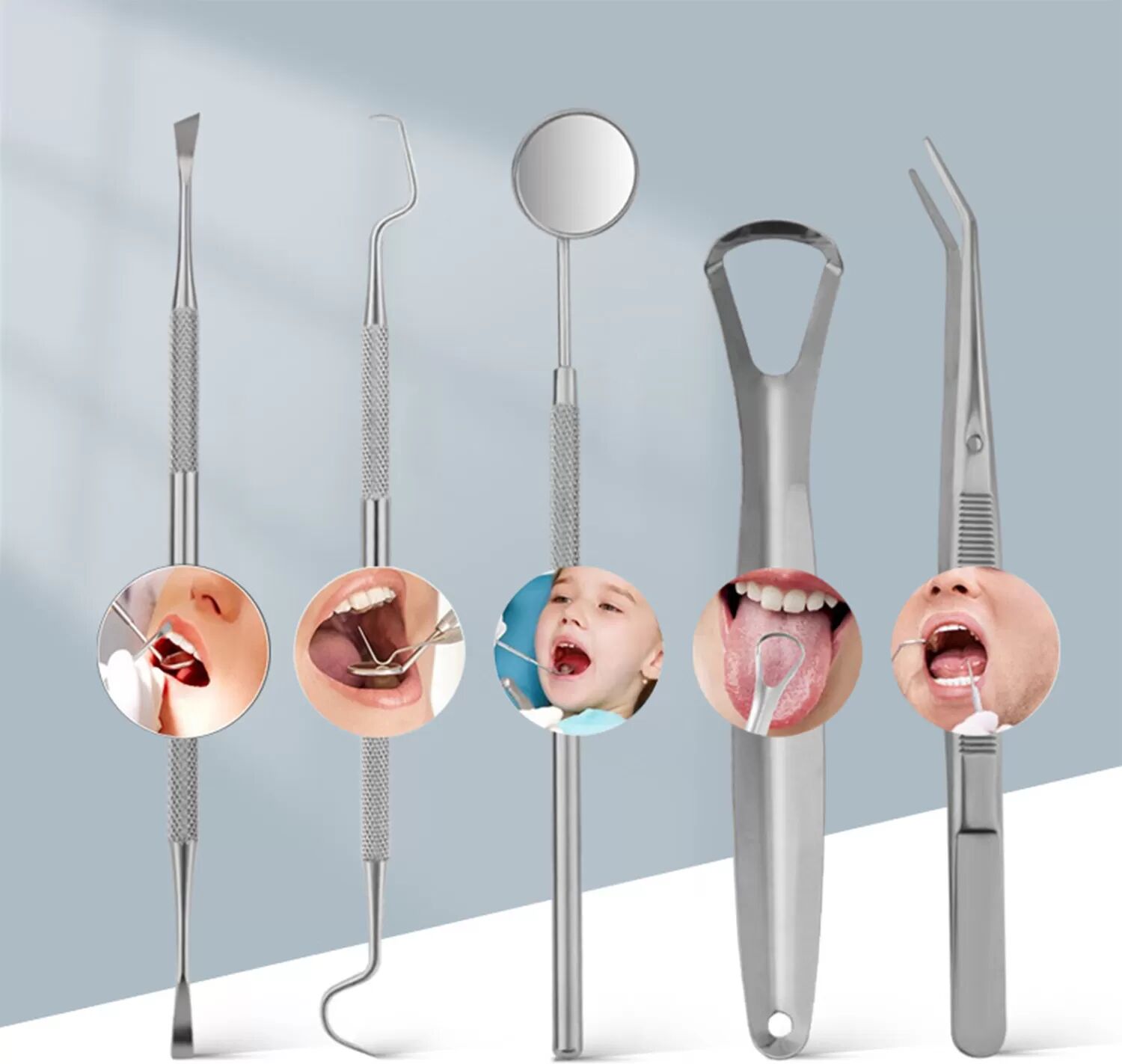 INF Dentalwerkzeuge, 5 Stück Picks für die Zahnreinigung