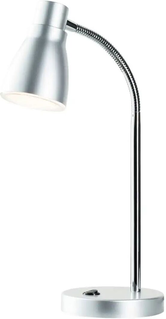 KHG LED-Tischleuchte silber mit flexiblem Arm   ¦ silber ¦ Maße (cm): H: 43,5