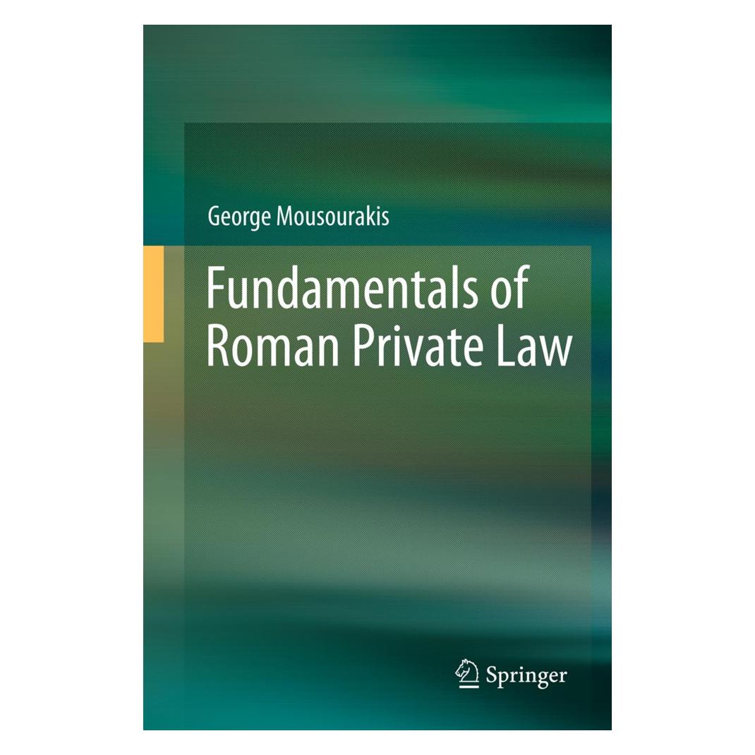 Springer Fundamentals of Roman Private Law (Englisch, Softcover, George Mousourakis) (55563659)