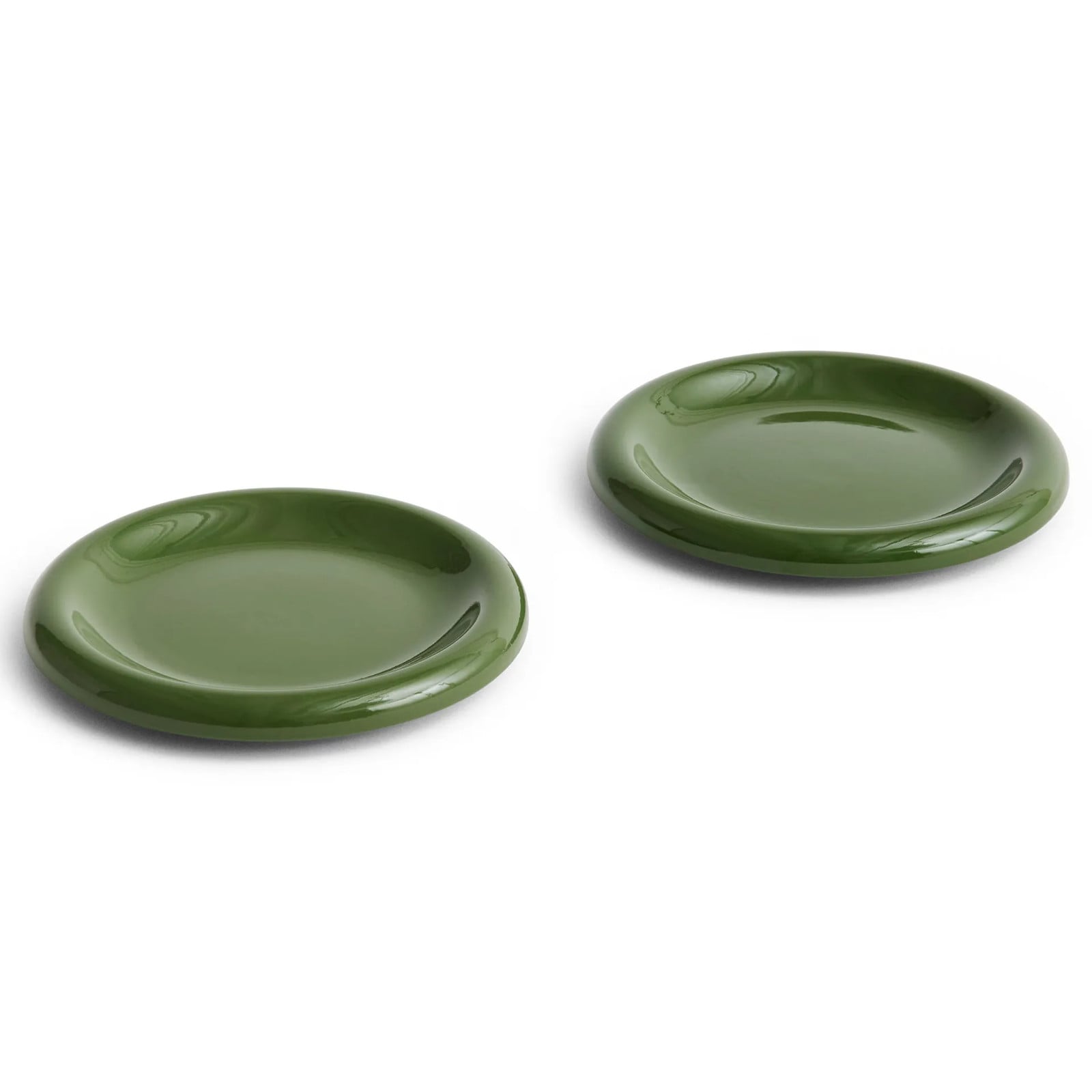 HAY Barro bord Green, Ø18 cm, 2-pack