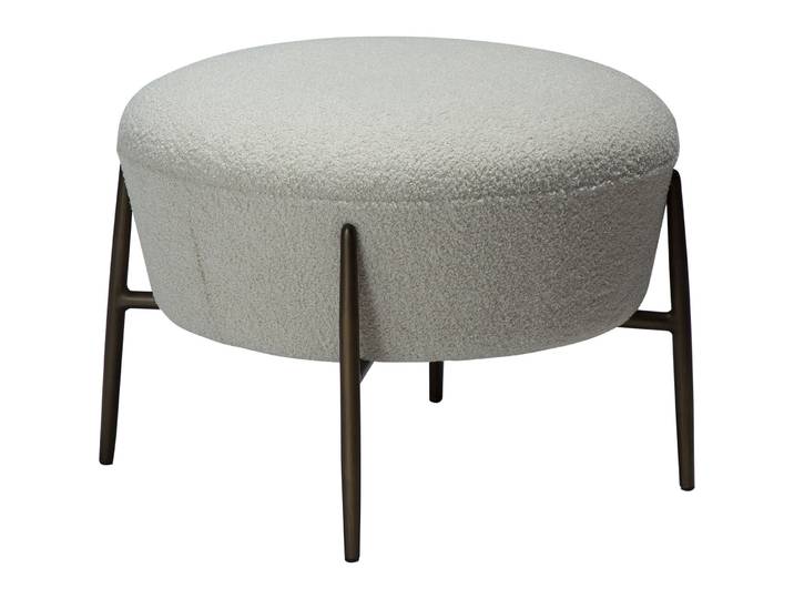 DAN-FORM Fusshocker - Farbe: grau - Material: Stoff - 509
