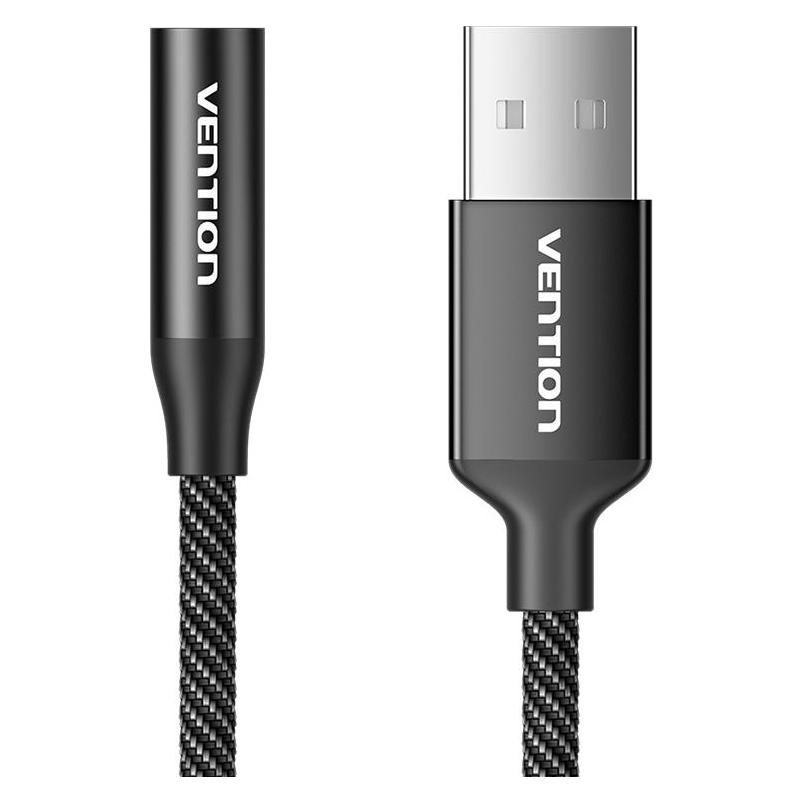 Vention USB Single port External sound card Gome 0.25m (Black) (1675848291)