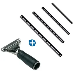 Unger Fensterwischer Standard Profiset 2-teilig Set mit Wischergriff und Schiene & Wischergummi soft 35 cm