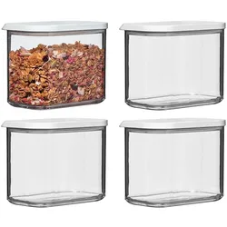 Mepal Modula, Vorratsbehälter, Transparent, Weiss