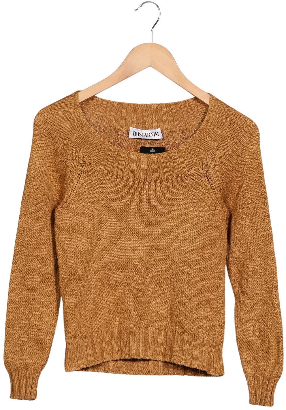 Iris VON Arnim Damen Pullover, Braun, Gr. S, Leinen - Second Hand