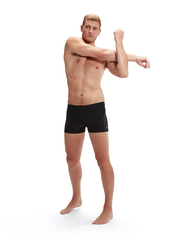 Speedo Badehose "Eco+ H-Boom" in Schwarz/ Grau - 4