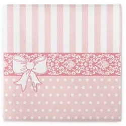 Sovie HOME Serviette Bine in Rosa aus Linclass® Airlaid 40 x 40 cm, 12 Stück - Ornamente