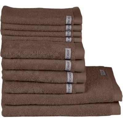Handtuch Set ROSS "Sinfonie", grau (taupe), Frottier, Frottier, Obermaterial: 100% Baumwolle, Handtuch-Sets, beinhaltet Gästetücher, Handtücher und Badetücher