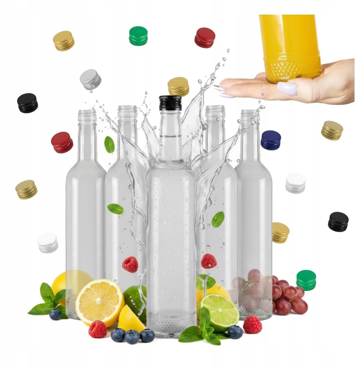 Bimberek Decoratieve Fles Kristallook 500ml