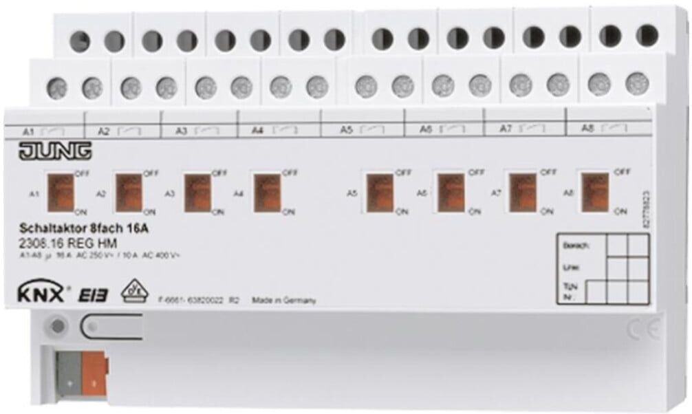 Jung KNX Schaltaktor 8fach 2308.16REGHM)