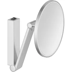 Keuco iLook_move Kosmetikspiegel 17612179004 5-fach Vergrößerung, Aluminium-finish, Wandmodell, beleuchtet, Ø 212 mm