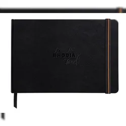 Rhodia Touch Carb'On book fest A5 56 Blatt blanko 120g - Schwarz 116116C