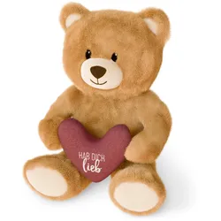 Geschenk für Dich Kleiner Liebling Teddy - braun|weiß|rosa