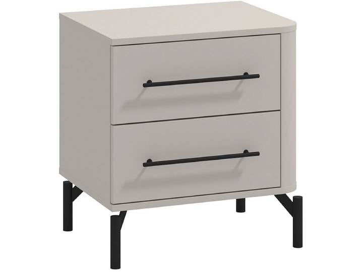 Nachttisch SERDICA 2 Schubladen 51.5x40x56cm kaschmir