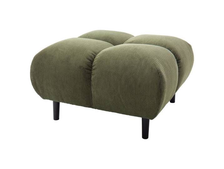 Pure Home Lifestyle Hocker, Dunkelgrün, Holz, Buche, quadratisch, 73x41x73 cm, Fußauswahl, Wohnzimmer, Hocker, Sitzhocker